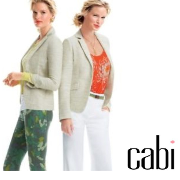 Beautiful Vintage cabi Spring 2014 Lemon Zest Tailored Blazer #713 NWOT ♥ - Picture 4 of 9